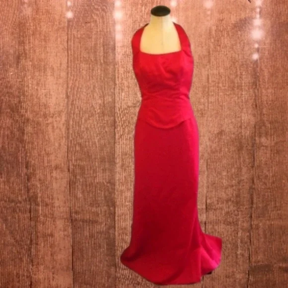 Jordan | Dresses | Jordan Size 6 Red Cranberry Floor Length Bridesmaid Dress  Or Prom Dress | Poshmark